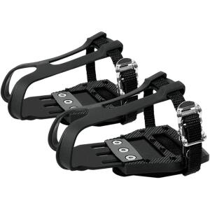 imageBV Bike Pedals Shimano SPDLook Delta Compatible 916 with Toe Clips  Peloton Pedals for Regular Shoes  Toe Cages for Peloton Bike  Exercise Bike Pedals  Universal Fit Bicycle PedalCleat With Toe Cage