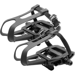 imageBV Bike Pedals Shimano SPDLook Delta Compatible 916 with Toe Clips  Peloton Pedals for Regular Shoes  Toe Cages for Peloton Bike  Exercise Bike Pedals  Universal Fit Bicycle PedalDelta Pedal  Toe Cage