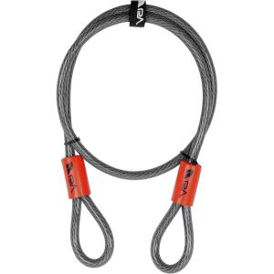 imageBV HeavyDuty 15FT Security Cable with Loops  10mm 38 Inch CutResistant Braided Steel Cable  Versatile ampamp Weatherproof  Security Chain for Padlock Chain Lock Wire LockSingle