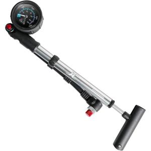 imageBV Mini Bike Pump Portable Frame Pump Shock Pump for Bike Shock Air Ball Pump Inflator with Ball Pump Needles Mini Pump Fits Presta ampamp Schrader Smart ValveShock Pump400 PSI