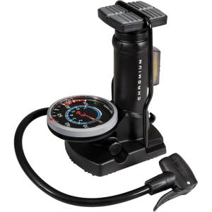 imageBV Portable Composite Foot Bike Pump with Gauge and 100 PSI Pressure  Schrader and Presta Compatible Bicycle Pump with Ergonomic Pedal for Easy Use  Ideal as Bike Tire Pump and for Other Inflatables