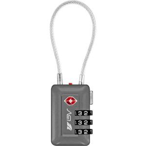 imageTSA Accepted Luggage Travel Lock SetYourOwn Combination Lock for School Gym Locker Luggage Suitcase Baggage Locks Filing Cabinets Toolbox Case Red 2 PackSlate Gray