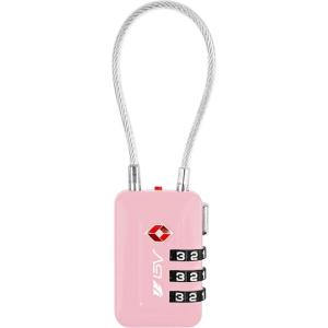 imageTSA Accepted Luggage Travel Lock SetYourOwn Combination Lock for School Gym Locker Luggage Suitcase Baggage Locks Filing Cabinets Toolbox Case Red 2 PackPink
