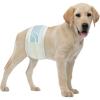 imageBV Dog Wraps Male Medium Waist 1323in Super Absorbent  50 Count Disposable  Doggie Diapers with Wetness Indicator  Adjustable Male Dog Wraps  Ideal for IncontinenceTraining